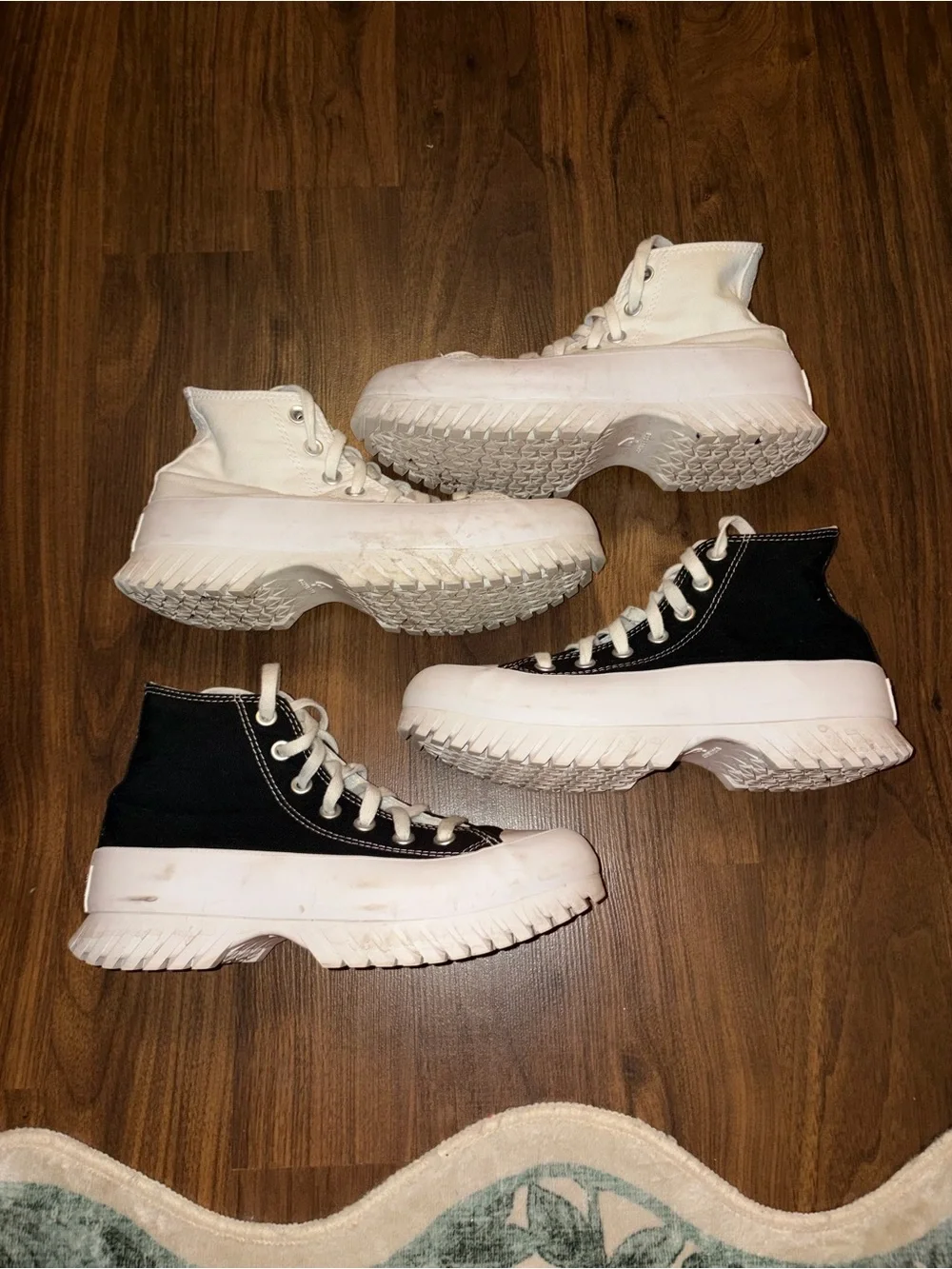 Converse Platform High Top Sneakers - Black & White